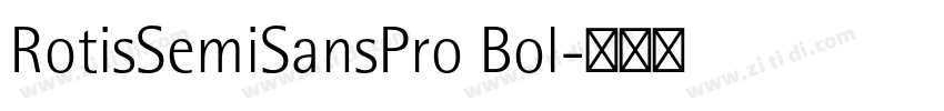 RotisSemiSansPro Bol字体转换